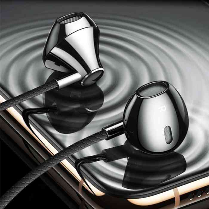 Lenovo HF140 Wired Half In-Ear Headphones – Black